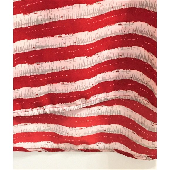 Antilia Femme Red and White Striped Top Women's Large - Picture 3 of 10